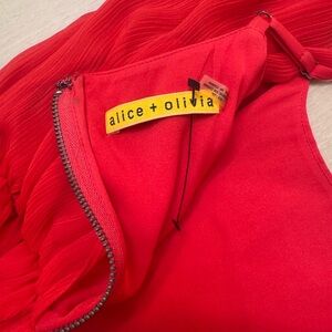 Alice + Olivia Vibrant Red Dress